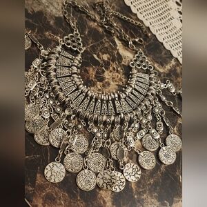 Elegant Silver Statement Necklace